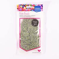 Vaessen Creative • strijkkralen tweekleurig paars-groen 550st. - thumbnail