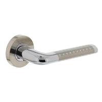 Deurkruk Marion op rozet chroom - thumbnail