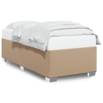 Bedframe kunstleer cappuccinokleurig 80x200 cm