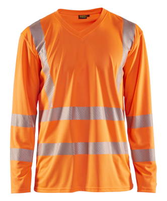 Blåkläder UV-T-Shirt lange mouw High-Vis 33851013 | High-Vis Oranje | Maat 3XL - 7330509523995