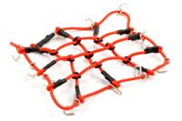 Luggage Net w/Hooks L130mm / W110mm (Unstretched) - Rood - thumbnail