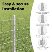 VidaXL Hek met paal zilver 0,4 x 25 m staal - thumbnail
