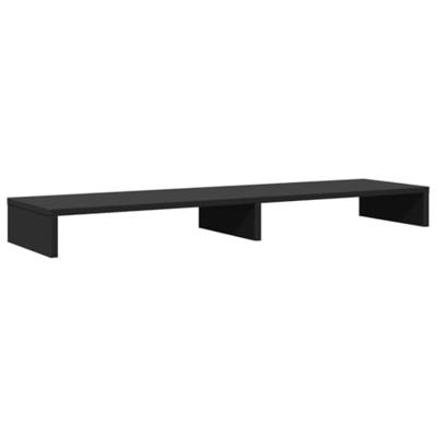 VidaXL Monitorstandaard 100x27x10 cm bewerkt hout zwart