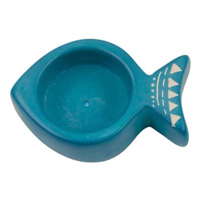 Zeepstenen Theelichthouder Vis (Turquoise) Zeepstenen Theelichthouder Vis (Turquoise)
