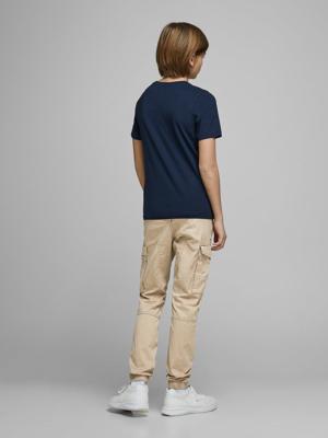 JACK & JONES JUNIOR slim fit broek JJIPAUL beige