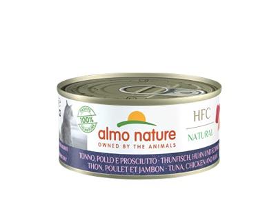 Almo Nature HFC Natural met tonijn, kip en ham natvoer kat (150 g) 24 x 150 g