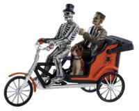 Lemax pedicab ride halloween figuur Spooky Town 2018 - thumbnail