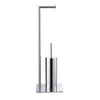 Sealskin Toiletbutler Tube met Toiletrolhouder en Toiletborstel met Houder Vrijstaand Chroom - thumbnail