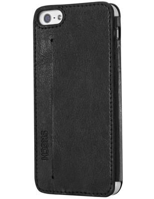 Skech Lisso lederen beschermhoes voor Apple iPhone 5 / 5S accessoires voor mobiele telefoon smartphone, zwart
