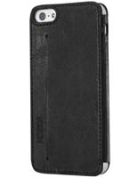 Skech Lisso lederen beschermhoes voor Apple iPhone 5 / 5S accessoires voor mobiele telefoon smartphone, zwart - thumbnail