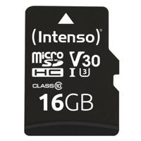 Intenso Professional microSDHC-kaart 16 GB Class 10, UHS-I Incl. SD-adapter - thumbnail