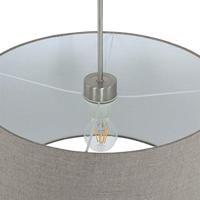 Steinhauer HanglampGramineus met taupe kap - 9568ST - thumbnail
