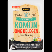 Jumbo Komijn Kaas Jong Belegen 30+ Plakken 190 g - thumbnail