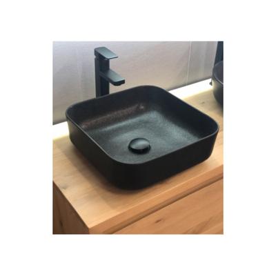 Waskom Casajoy 38x38x13cm Keramiek Nero Square Zwart Waskom Casajoy 38x38x13cm Keramiek Nero Square Zwart
