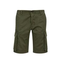 s.Oliver regular fit cargo short donkergroen - thumbnail