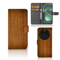 OPPO Find X6 | Book Style Case | Donker Hout - thumbnail