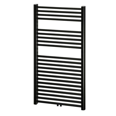 Designradiator Haceka Gobi Adoria 59x111 cm Zwart 6-Punts Aansluiting Haceka