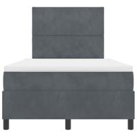 Boxspringbed met matras fluweel donkergrijs 120x200 cm - thumbnail