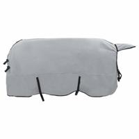 VidaXL Paardendeken volledig lichtgrijs en roze polyester - thumbnail