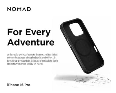 Nomad Rugged Case iPhone 16 Pro Atlantic Blue