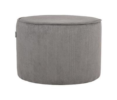 LABEL51 Poef 'Tibo' Rib, kleur Grijs