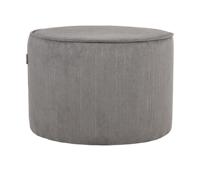 LABEL51 Poef 'Tibo' Rib, kleur Grijs - thumbnail