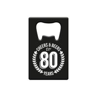 Paperdreams Flesopener metaal - 80 jaar - thumbnail