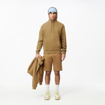 Lacoste Fleece Hoodie Heren Bruin - Maat S - Kleur: Bruin | Soccerfanshop