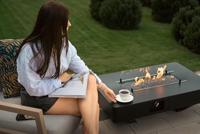 Planika Rio tuinhaard op gas met beschermhoes - thumbnail