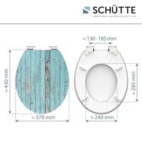 MDF High Gloss WC-bril BLUE WOOD met soft-close lange levensduur: extreem onbreekbaar en krasbestendig comfort en functie: geruisloos sluiten dankzij de automatische valrem eenvoudig schoon te m - thumbnail