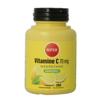 Roter Vitamine C 70 mg suikervrij 300 Kauwtabletten - thumbnail