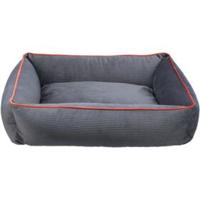 TRIXIE Bijzonder zacht en gezellig hondenbed Romy met antislip bodem, hoekig, 55 × 45 cm, oker - 37675 - thumbnail