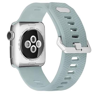 Siliconen bandje met motief - Emerald Green - Geschikt voor Apple Watch 38mm / 40mm / 41mm / 42mm