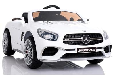 Viking Choice  Elektrische kinderauto Mercedes SL65 Wit – Met MP4