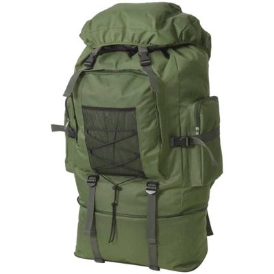 VidaXL Rugzak legerstijl xxl 100 l groen