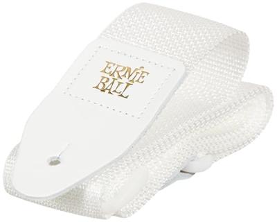 Ernie Ball Polypro Strap 5350 White & White