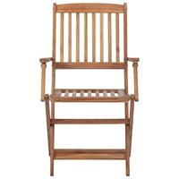 Tuinstoelen 2 st inklapbaar massief acaciahout - thumbnail