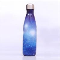 Starry Sky patroon thermische Cup vacuüm kolf warmte water fles draagbare RVS sport ketel capaciteit: 500ml (blauw) - thumbnail