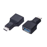 VALUE USB 3.2 Gen 1-adapter, USB Type C - A, M/F, OTG, zwart - thumbnail