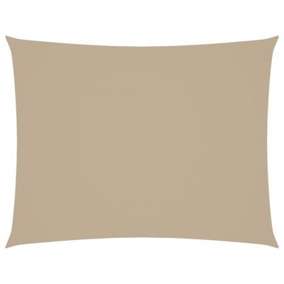 Zonnescherm rechthoekig 6x7 m oxford stof beige