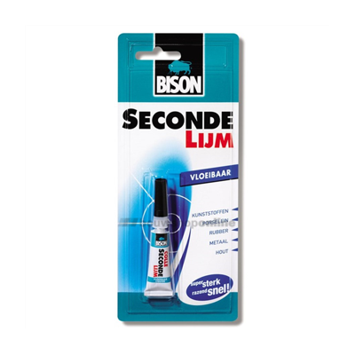 Secondelijm Vloeibaar 3 G Tube Kaart Secondelijm Meuwissen - Meuwissen agro