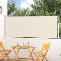 VidaXL Tuinscherm uittrekbaar 100x300 cm crème - thumbnail