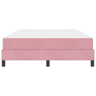 Boxspringbed met matras met matras Roze 160 x 200 cm Fluweel