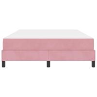 Boxspringbed met matras met matras Roze 160 x 200 cm Fluweel - thumbnail