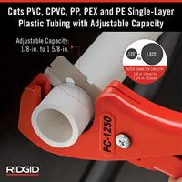Ridgid Kunststofbuizenschaar | 3-42 mm | PP/PE/PB/CPVC/PVC, verbindingspijpen | 1 stuk - 23488 - 23488 - thumbnail