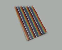 BKL Electronic 10120161 Lintkabel Rastermaat: 1.27 mm 26 x 0.08 mm² Bont per meter - thumbnail