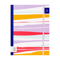 Pepa Lani Notitieboek A5 Flower Stripes - thumbnail