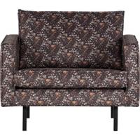 BePureHome Fauteuil 'Rodeo' Velvet, kleur Flower Chestnut - thumbnail