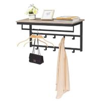 Ylumen Kapstok Wesly B 80 cm H 42 cm grijs zwart - thumbnail