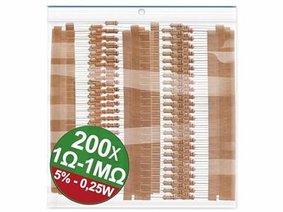 Quadrios 22P058 22P058 Koolfilmweerstand assortiment Axiaal bedraad 0.25 W 5 % 1 set(s) Quadrios 22P058 22P058 Koolfilmweerstand assortiment Axiaal bedraad 0.25 W 5 % 1 set(s)